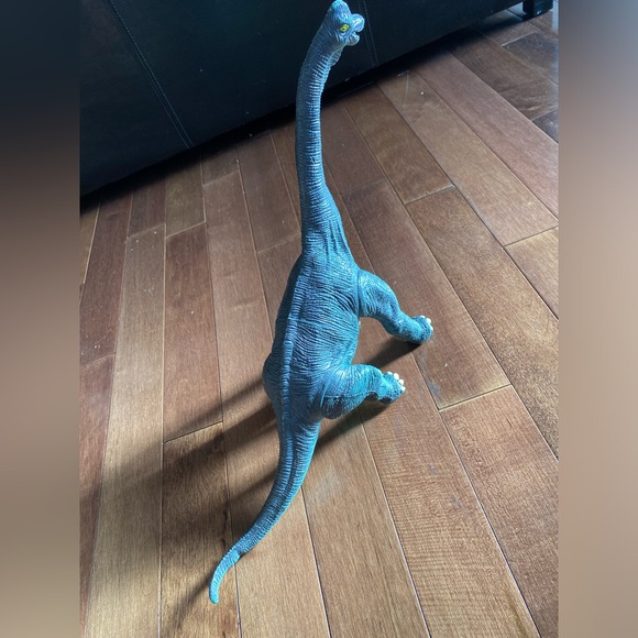 Vintage 1999 Brachiosaurus Dinosaur Toy Figure Blue/Green - Picture 5 of 7